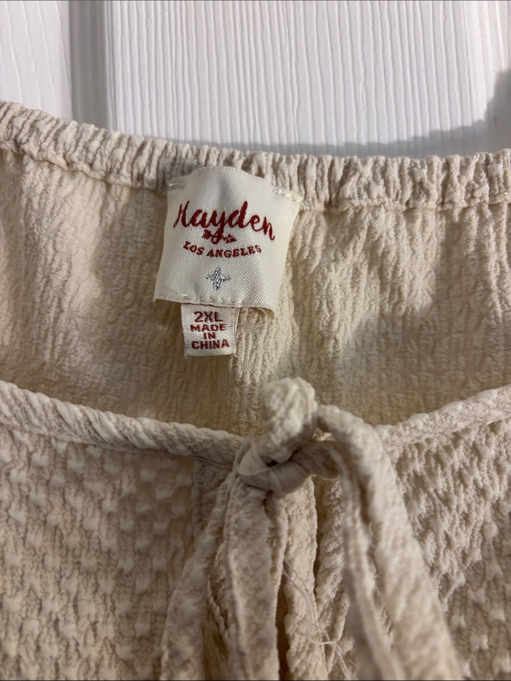 Hayden Cream Mini Dress